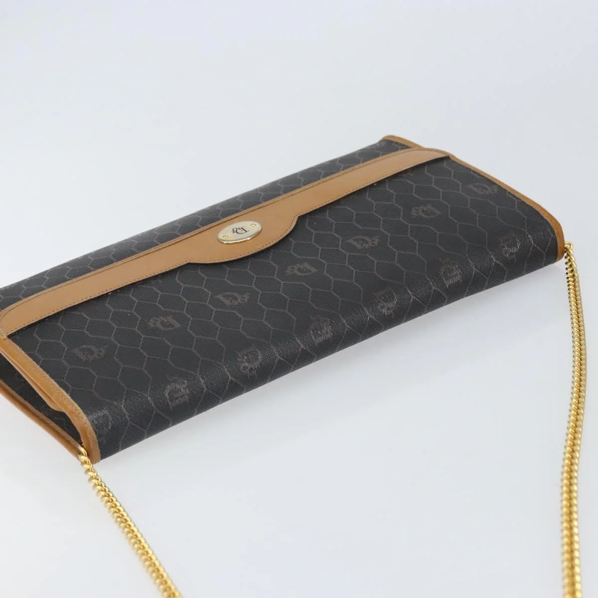Christian Dior Vintage Honeycomb chain Canvas - Image 13