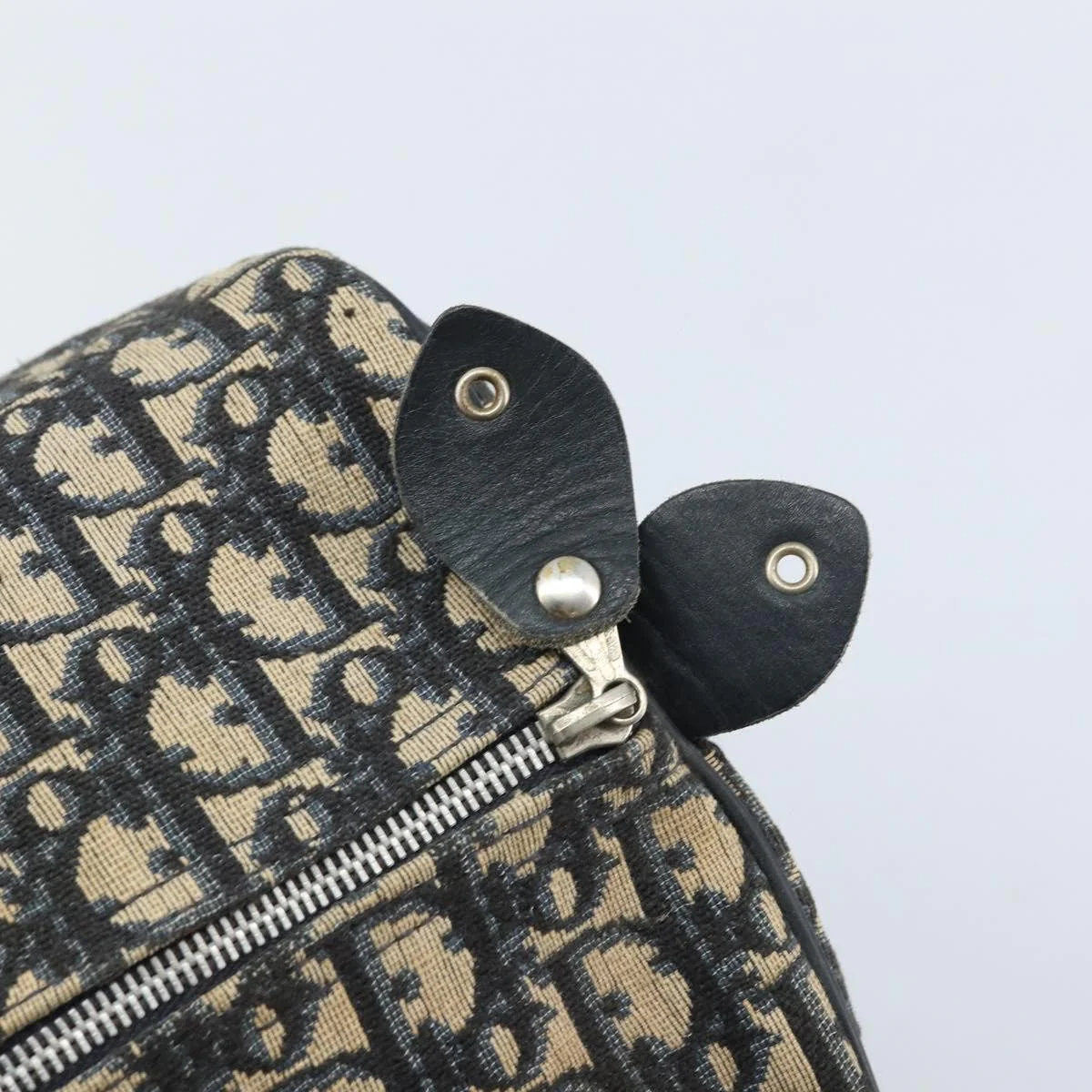 Christian Dior Vintage Trotter Handbag Canvas - Image 10