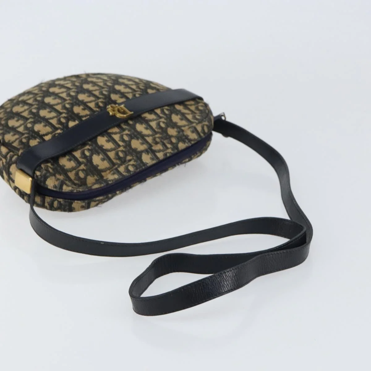 Christian Dior Vintage Trotter Shoulder Bag Canvas - Image 7