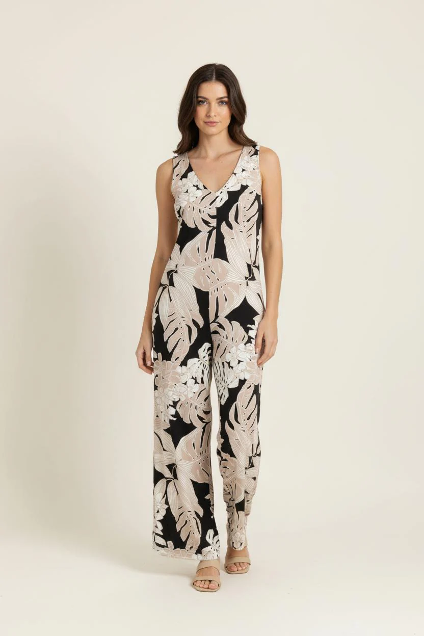 Combinaison Noire et Beige - Taille S/36