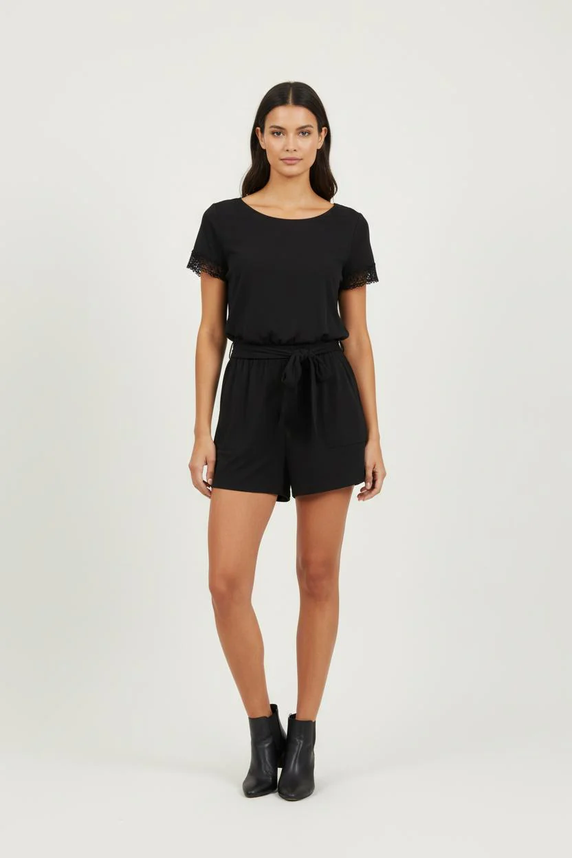 Combishort Noir - Taille M/38