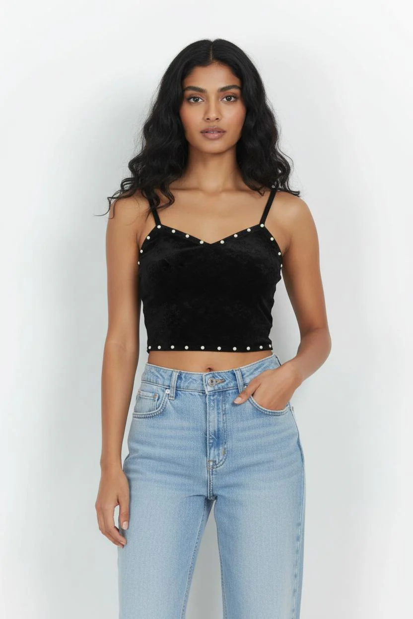 Crop top noir - Taille S/36