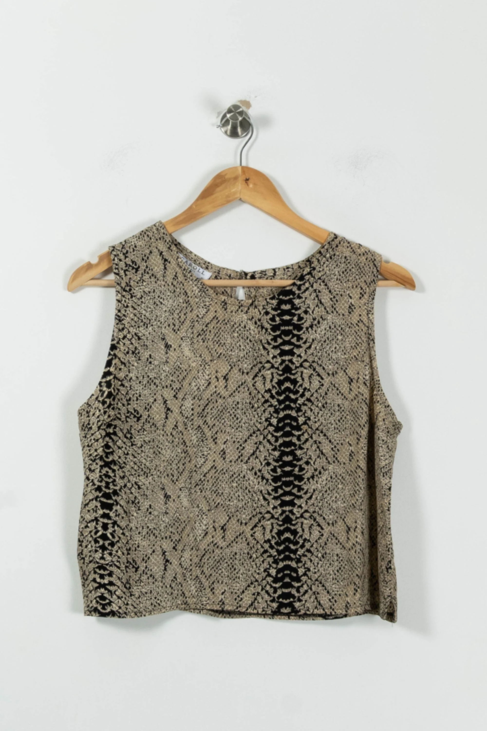 Débardeur Beige et Noir - Taille L/40 - Image 2
