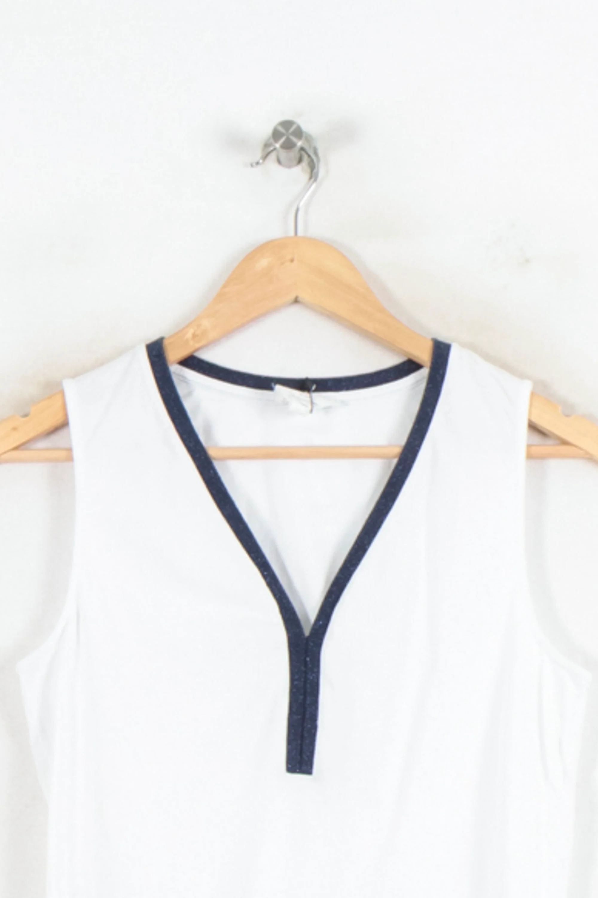 Débardeur Blanc et Bleu - Taille S/36 - Image 2