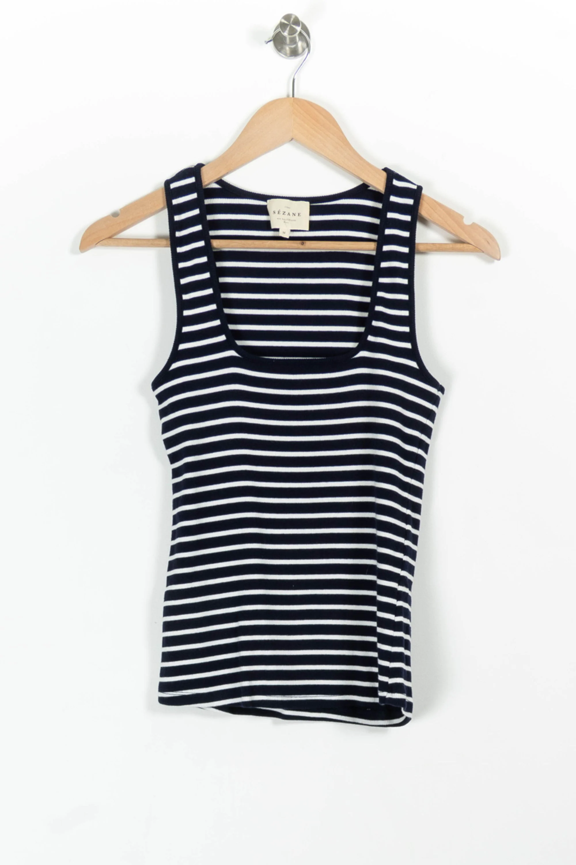 Débardeur Marine et Blanc - Taille M/38 - Image 2