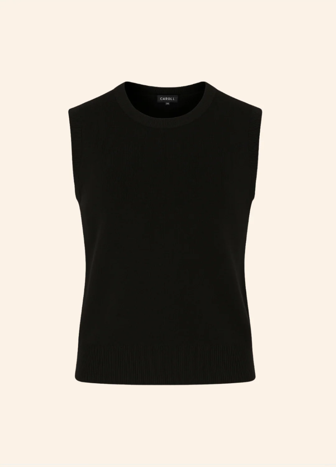 Débardeur noir en laine - Taille XS/34 - Image 3