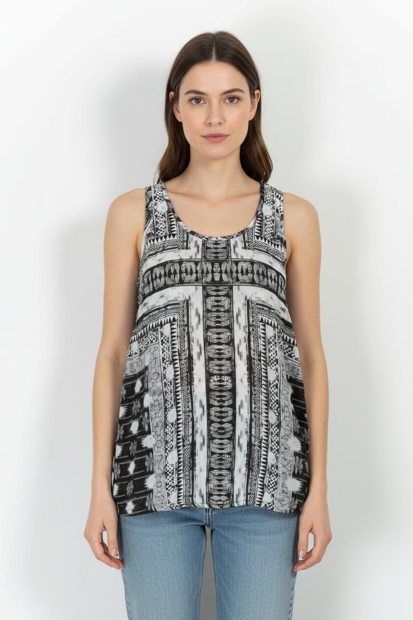Débardeur Noir et Blanc - Taille L/40