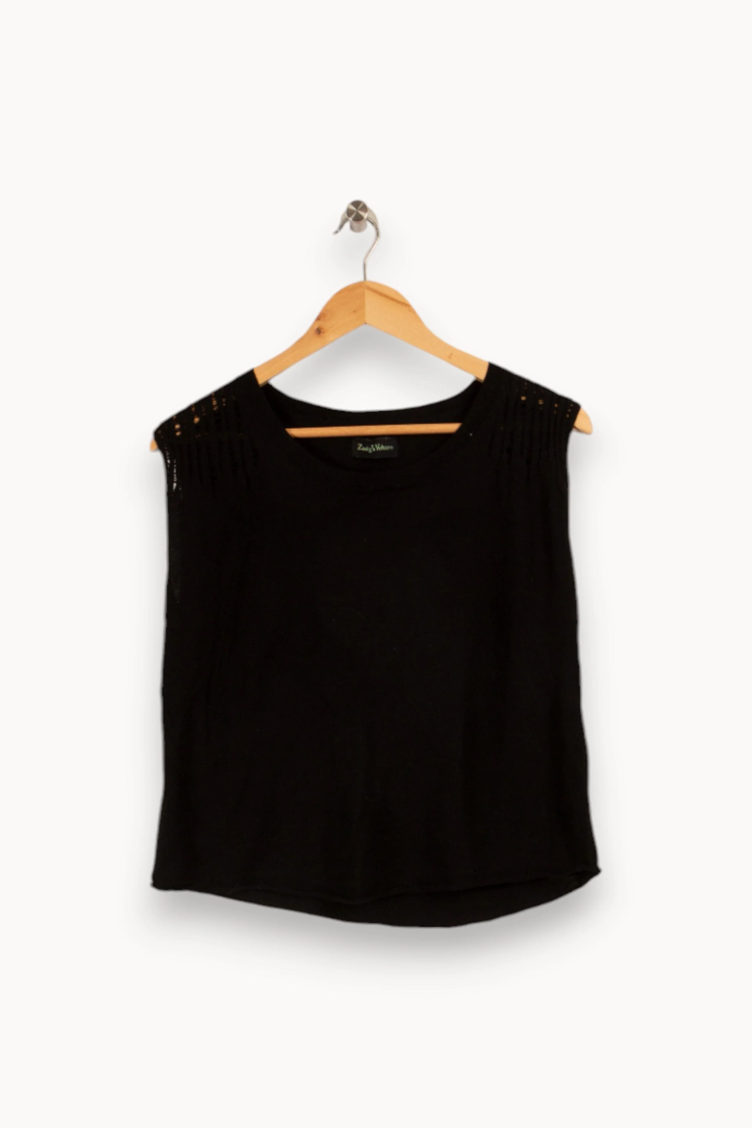 Débardeur noir sans manches - Taille M/38 - Image 2