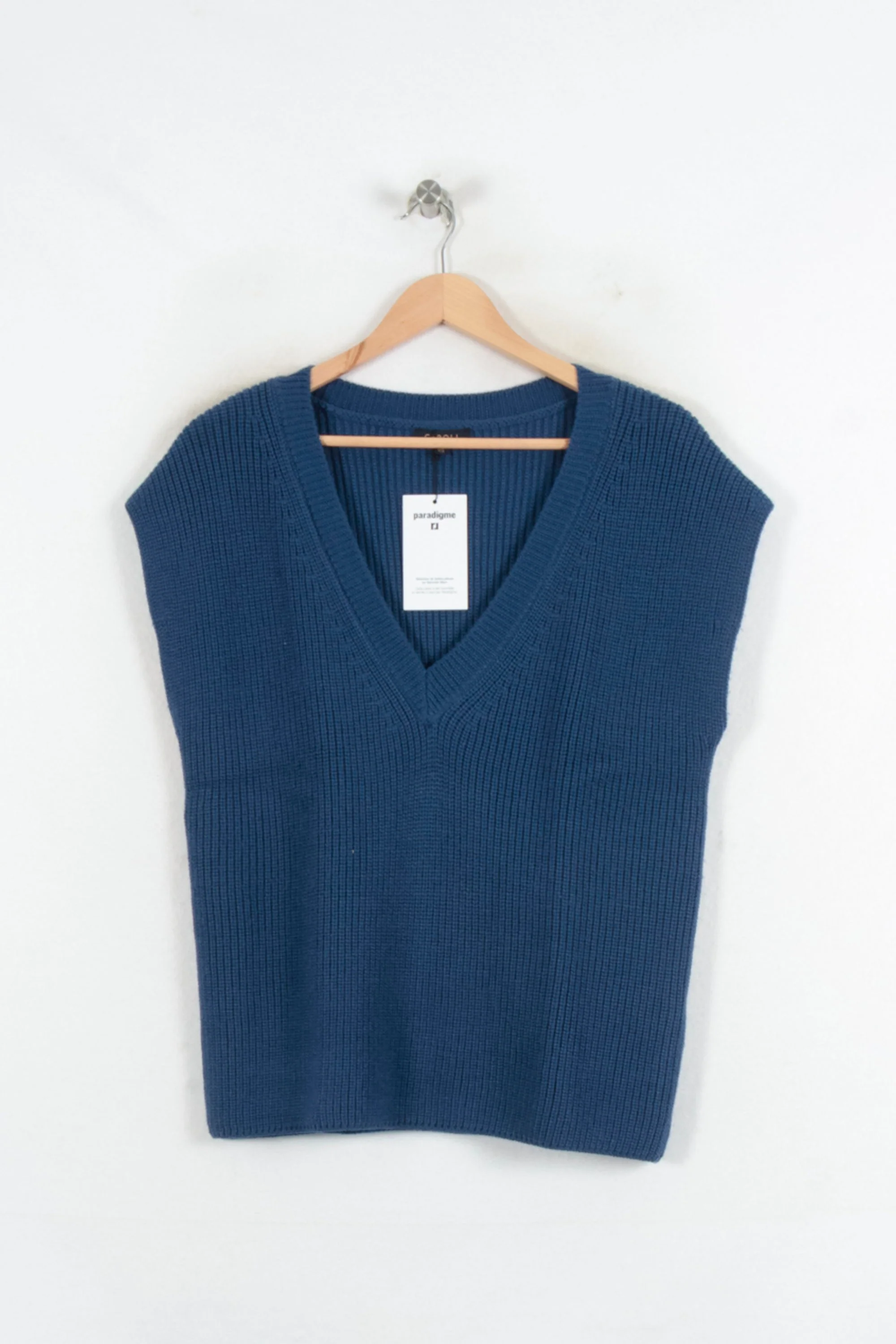 Débardeur Tricoté Bleu - Taille XS/34 - Image 2