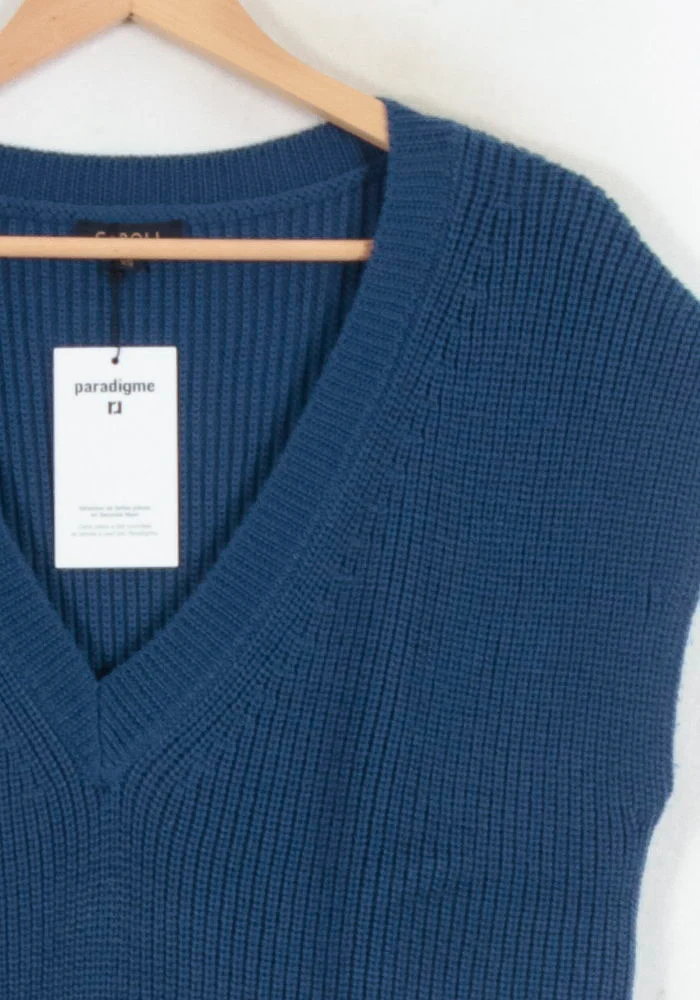 Débardeur Tricoté Bleu - Taille XS/34 - Image 3