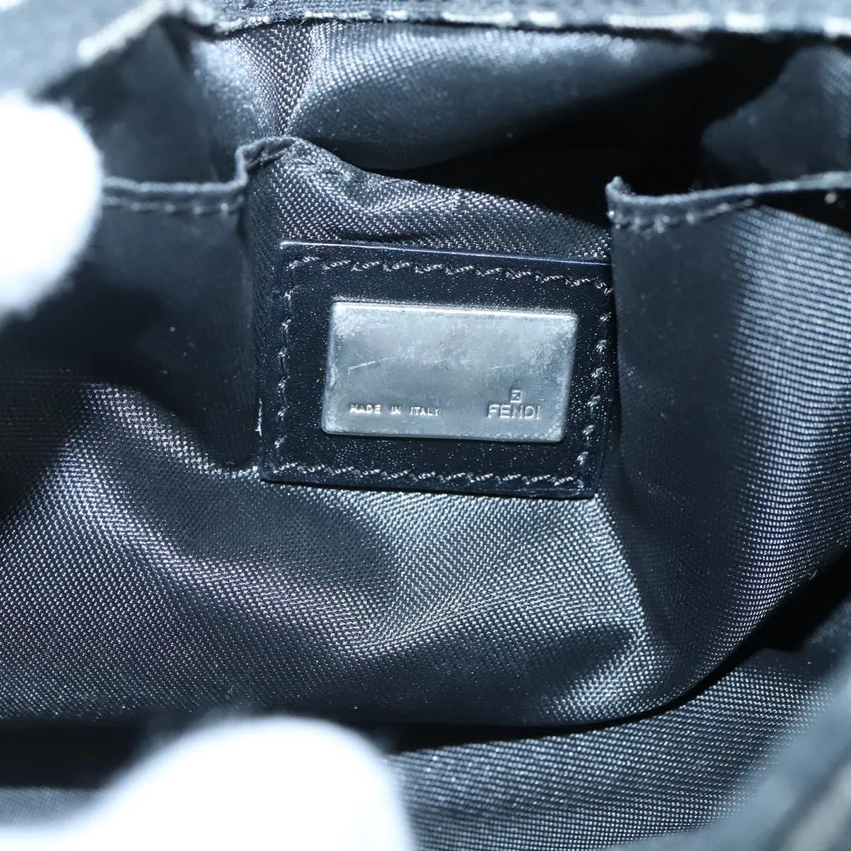 Fendi Buckle Flap Shoulder Bag Zucchino canvas - Image 6
