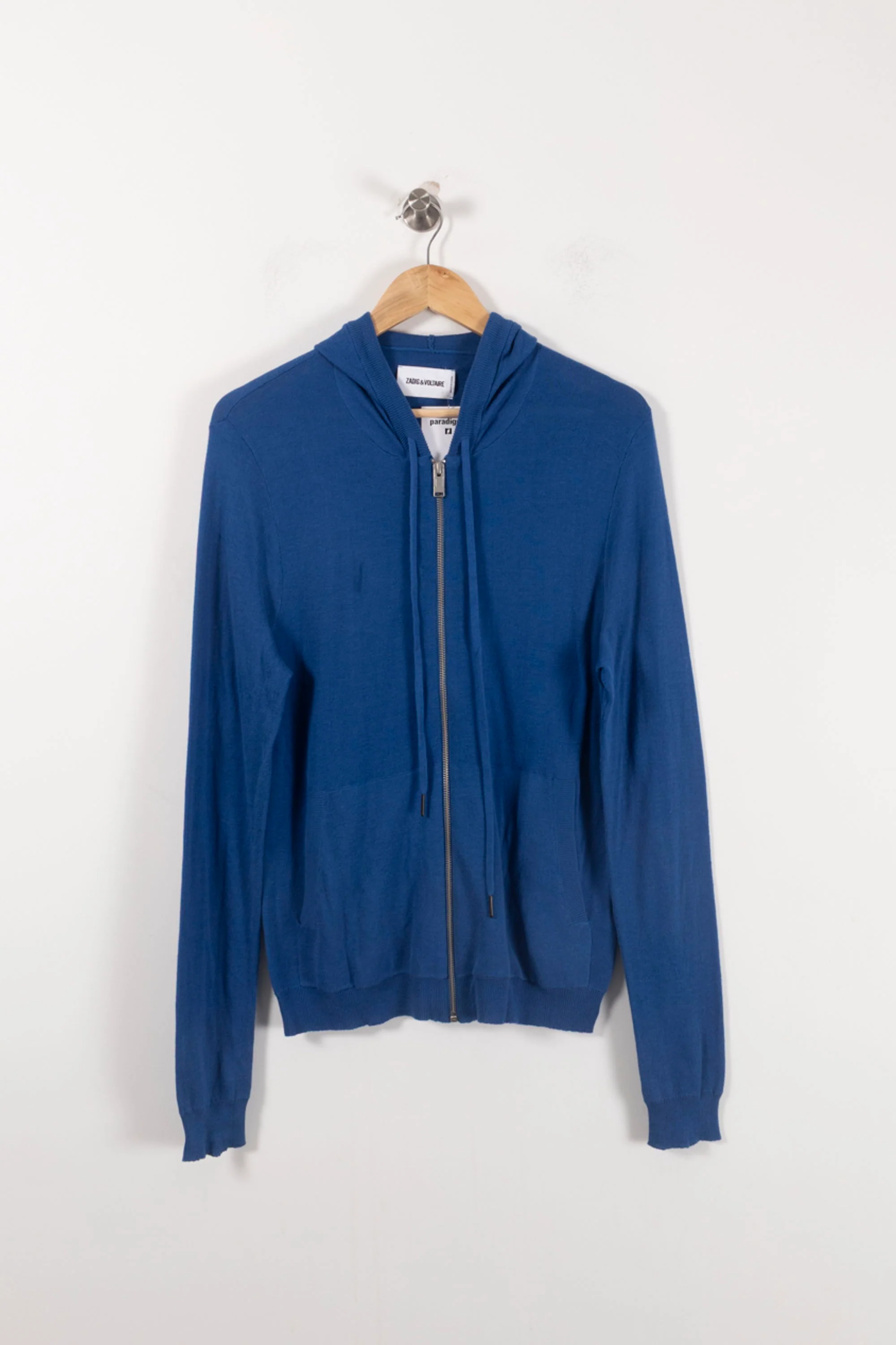 Gilet à Capuche Bleu - Taille XS/34 - Image 2