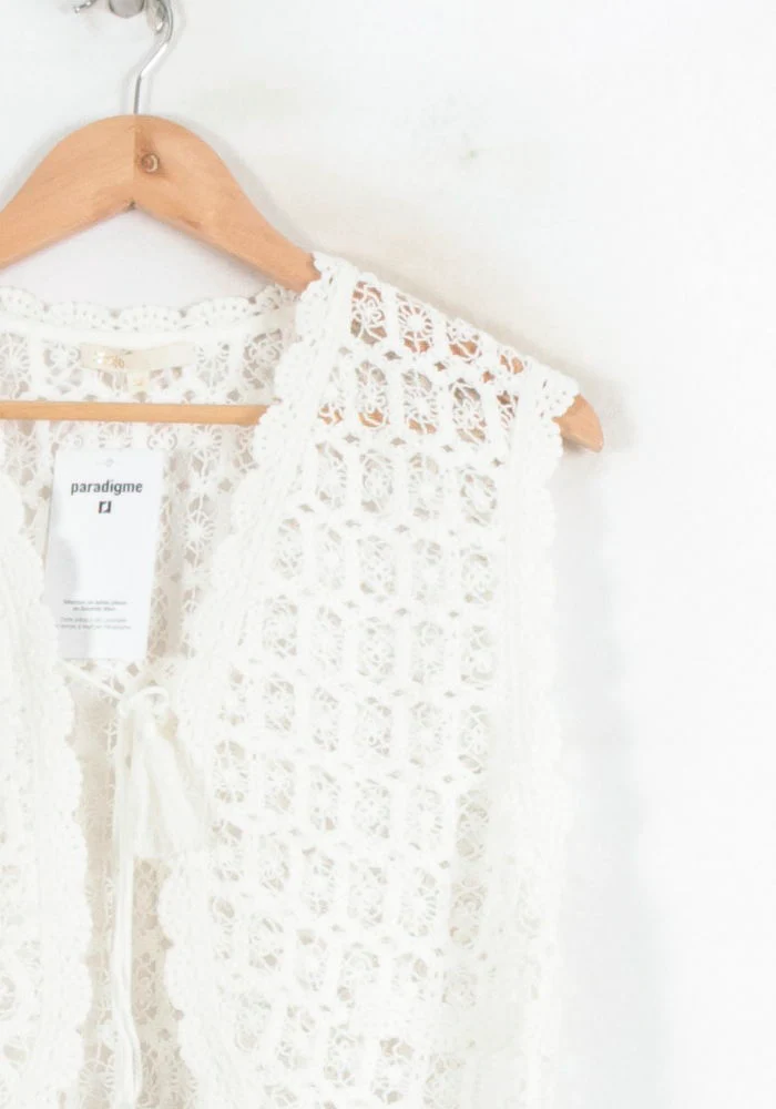Gilet Blanc - Taille M/38 - Image 3