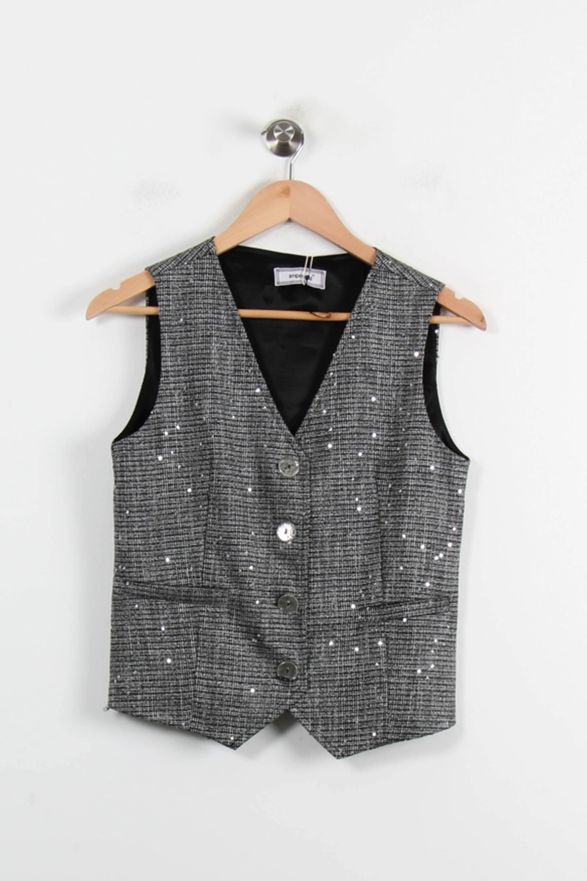Gilet Gris - Taille XS/34 - Image 2