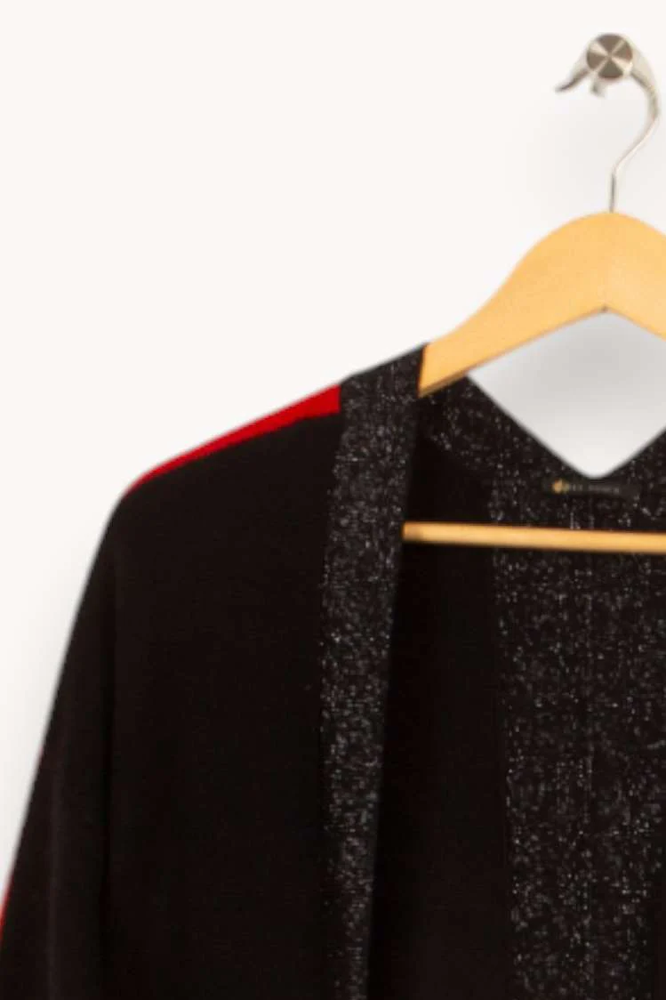 Gilet noir avec détails - Taille S/36 - Image 2