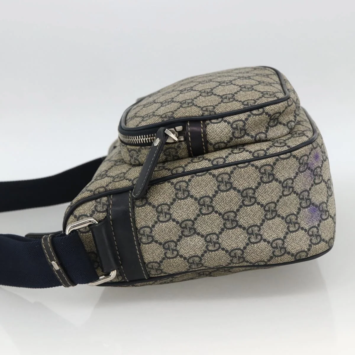 Gucci Double Pocket Messenger Bag GG Coated Canvas - Image 4