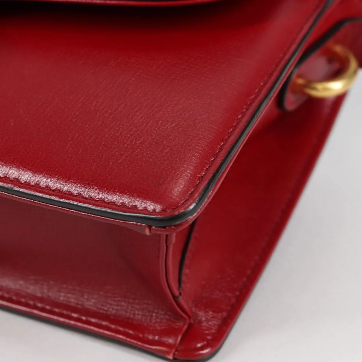 Gucci GG Ring Shoulder Bag Leather - Image 11