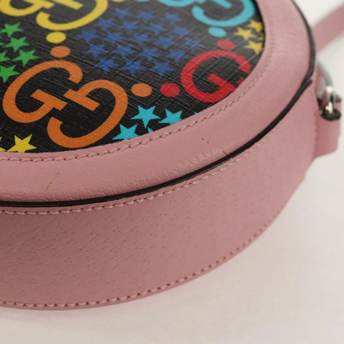Gucci Round Shoulder Bag Psychedelic Print GG Coated Canvas - Image 10