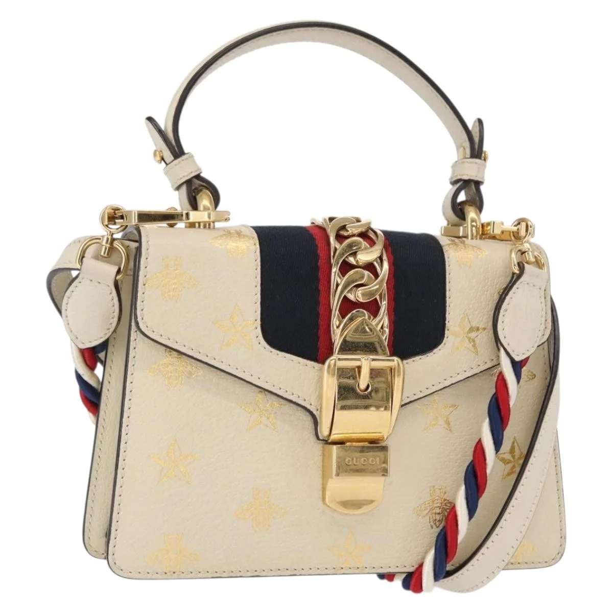 Gucci Sylvie Top Handle Bag Printed Leather - Image 15