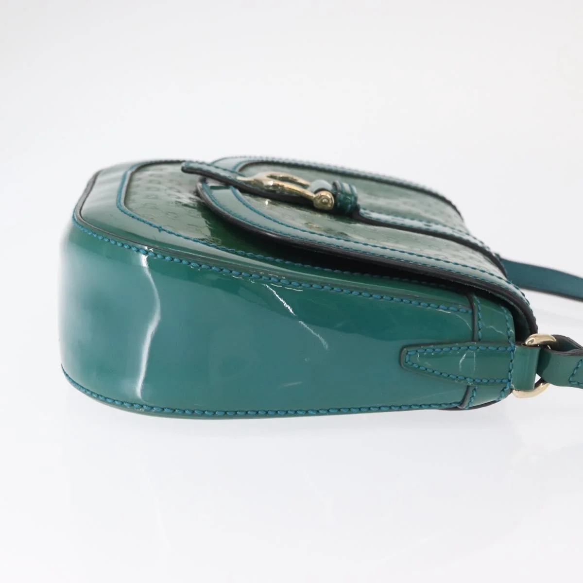 Gucci Vintage Flap Shoulder Bag Patent Leather - Image 3