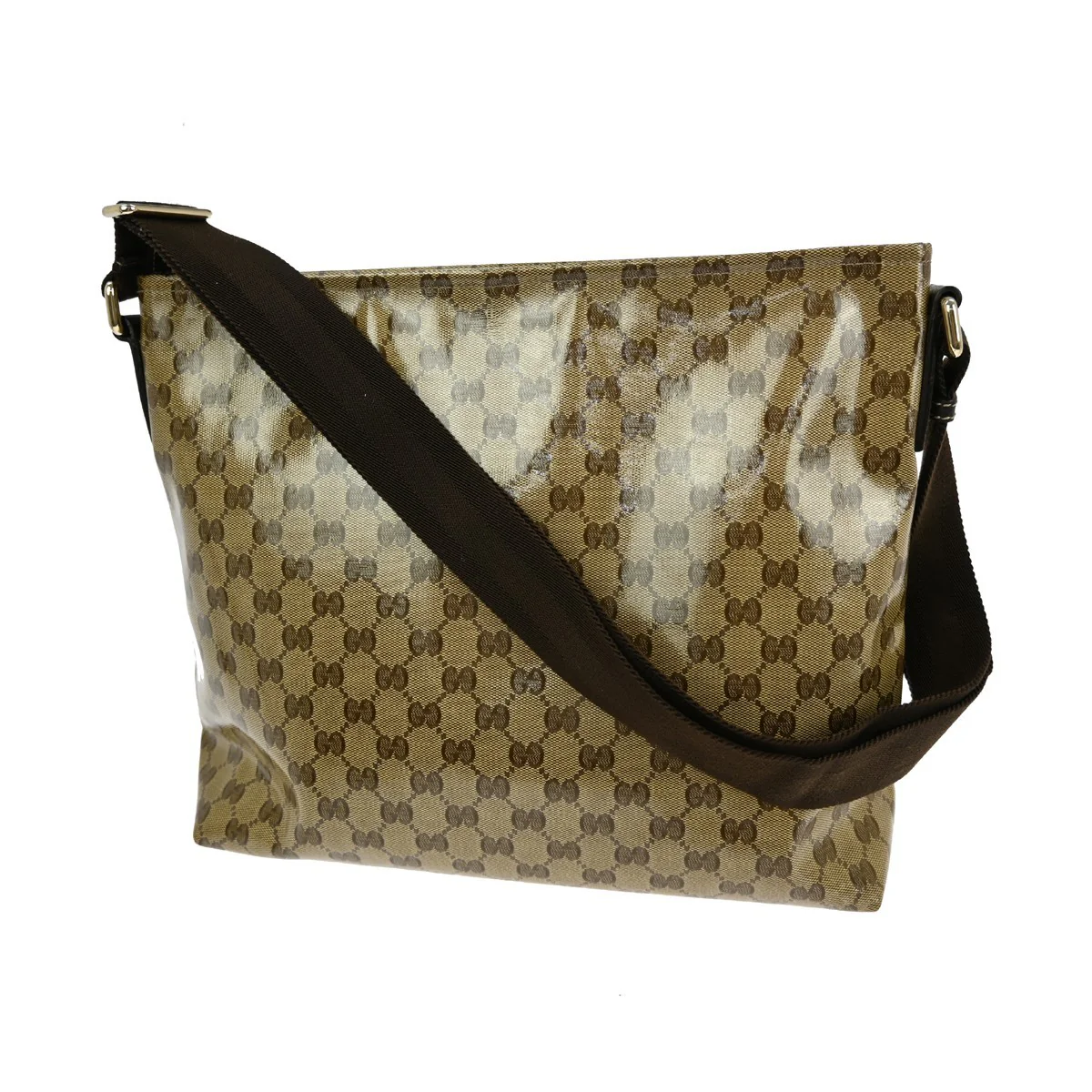 Gucci Zip Top Messenger Bag GG Coated Canvas - Image 2