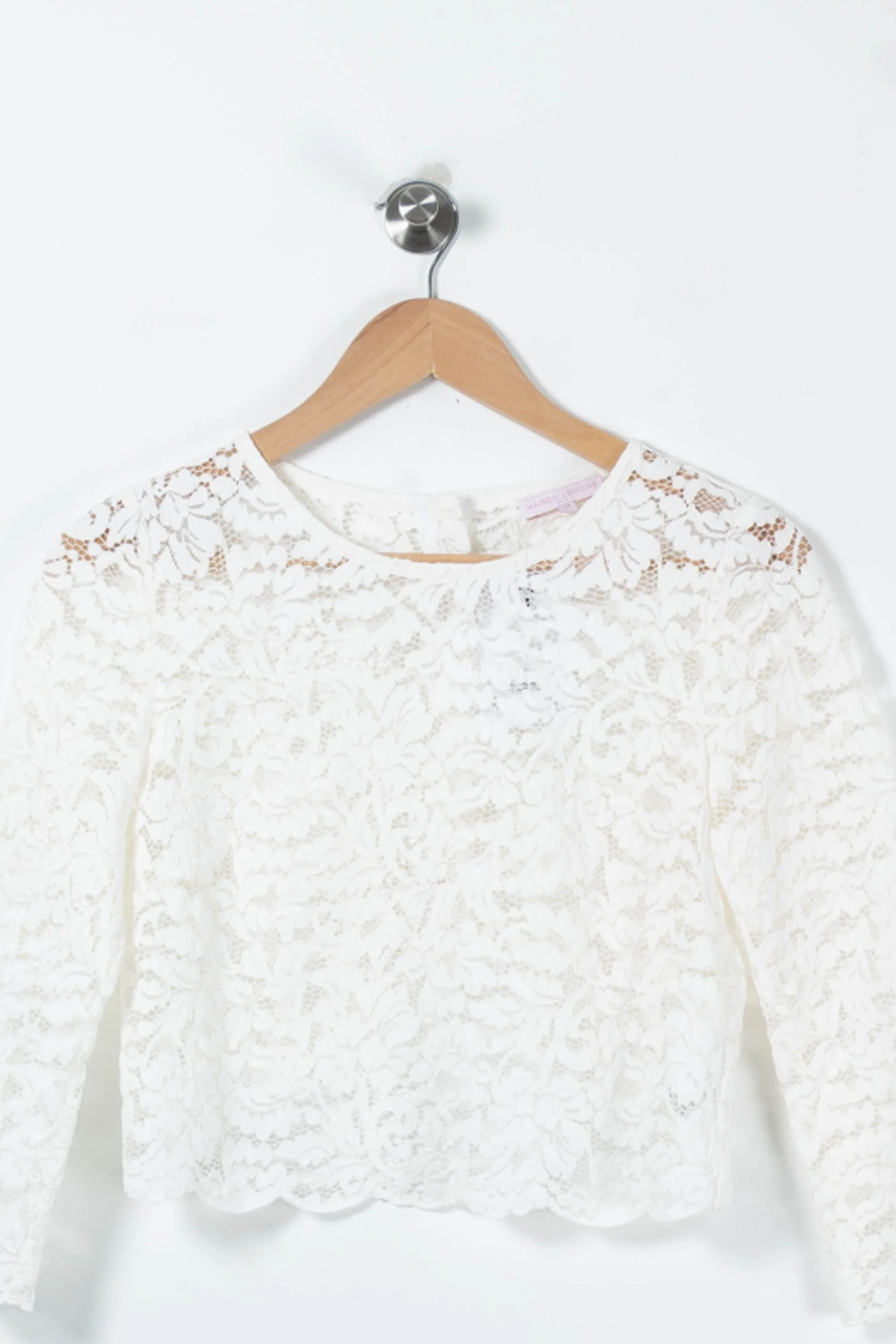 Haut en Dentelle Blanc - Taille XS/34 - Image 2