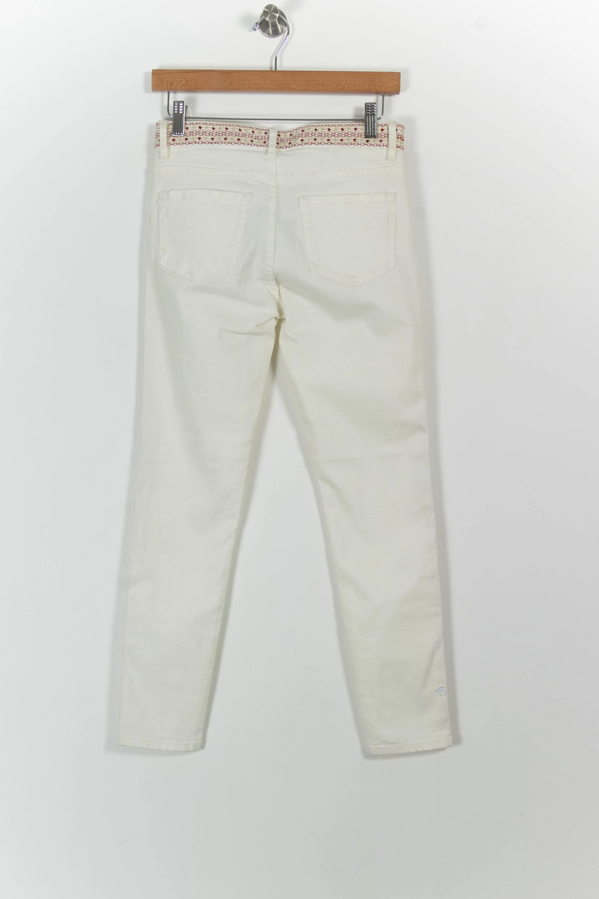Jean Blanc et Rouge - Taille S/36 - Image 4