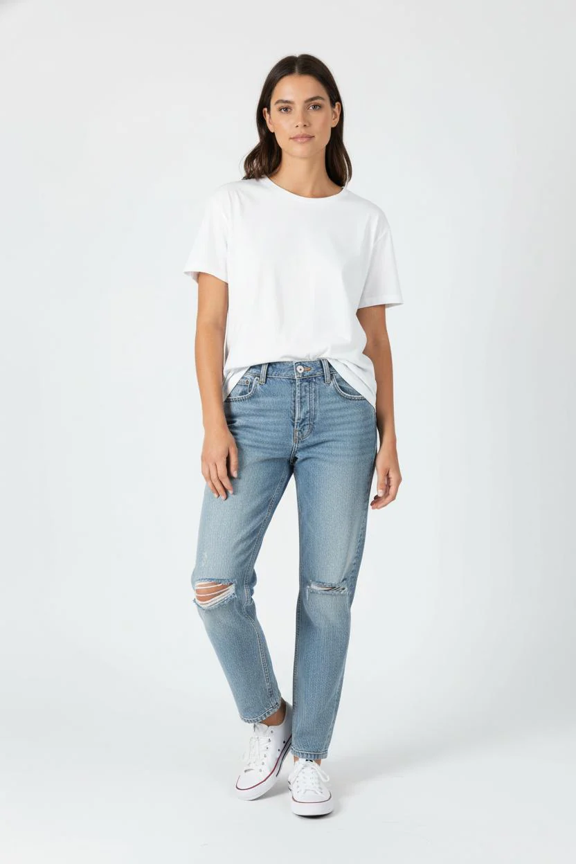 Jean Délavé Bleu - Taille S/36