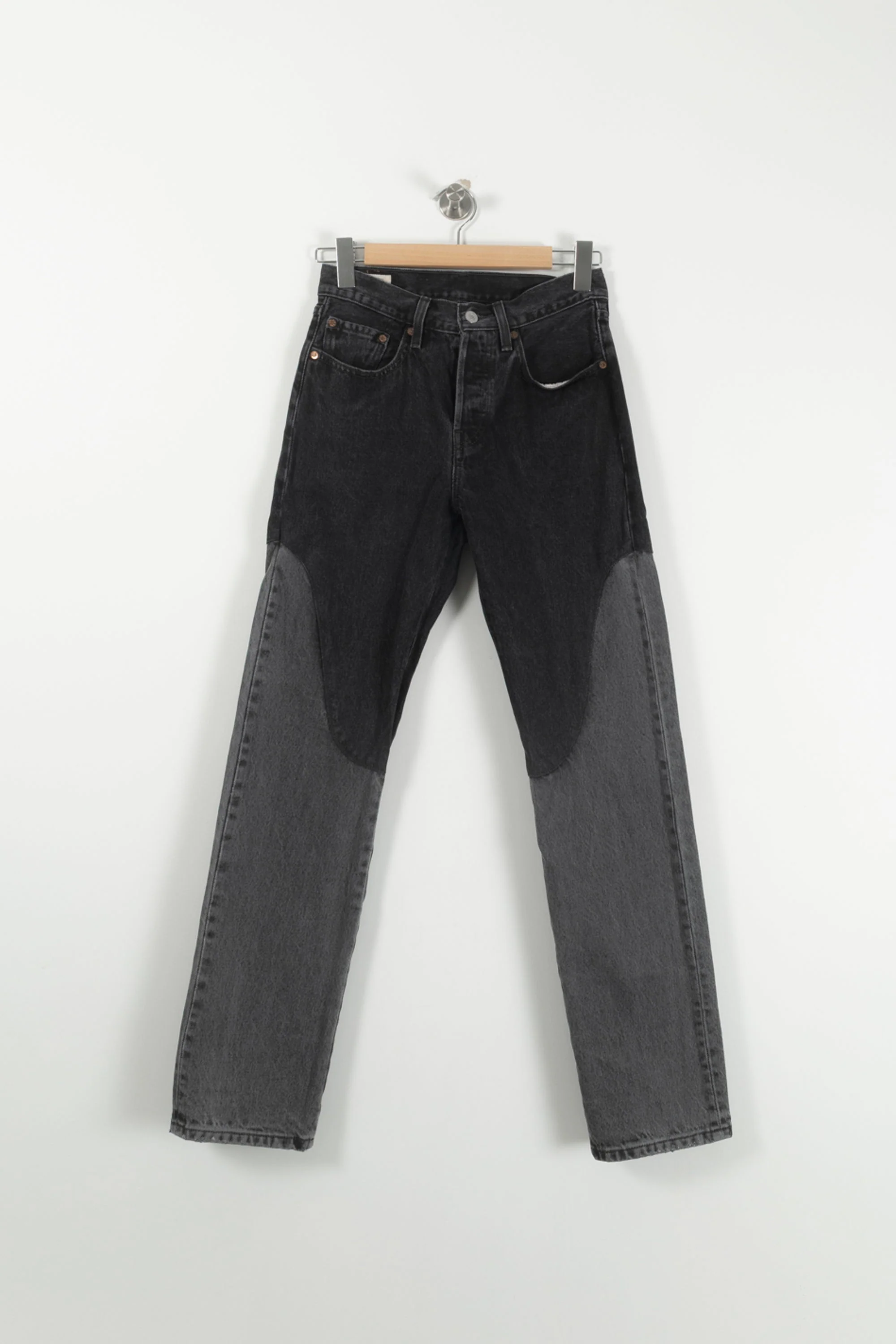 Jean Droit Noir et Gris - Taille S/36 - Image 2