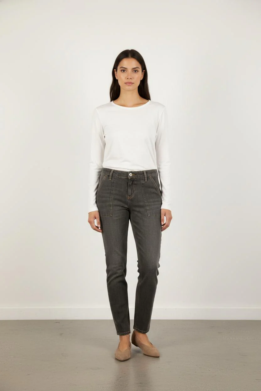 Jean Gris - Taille S/36