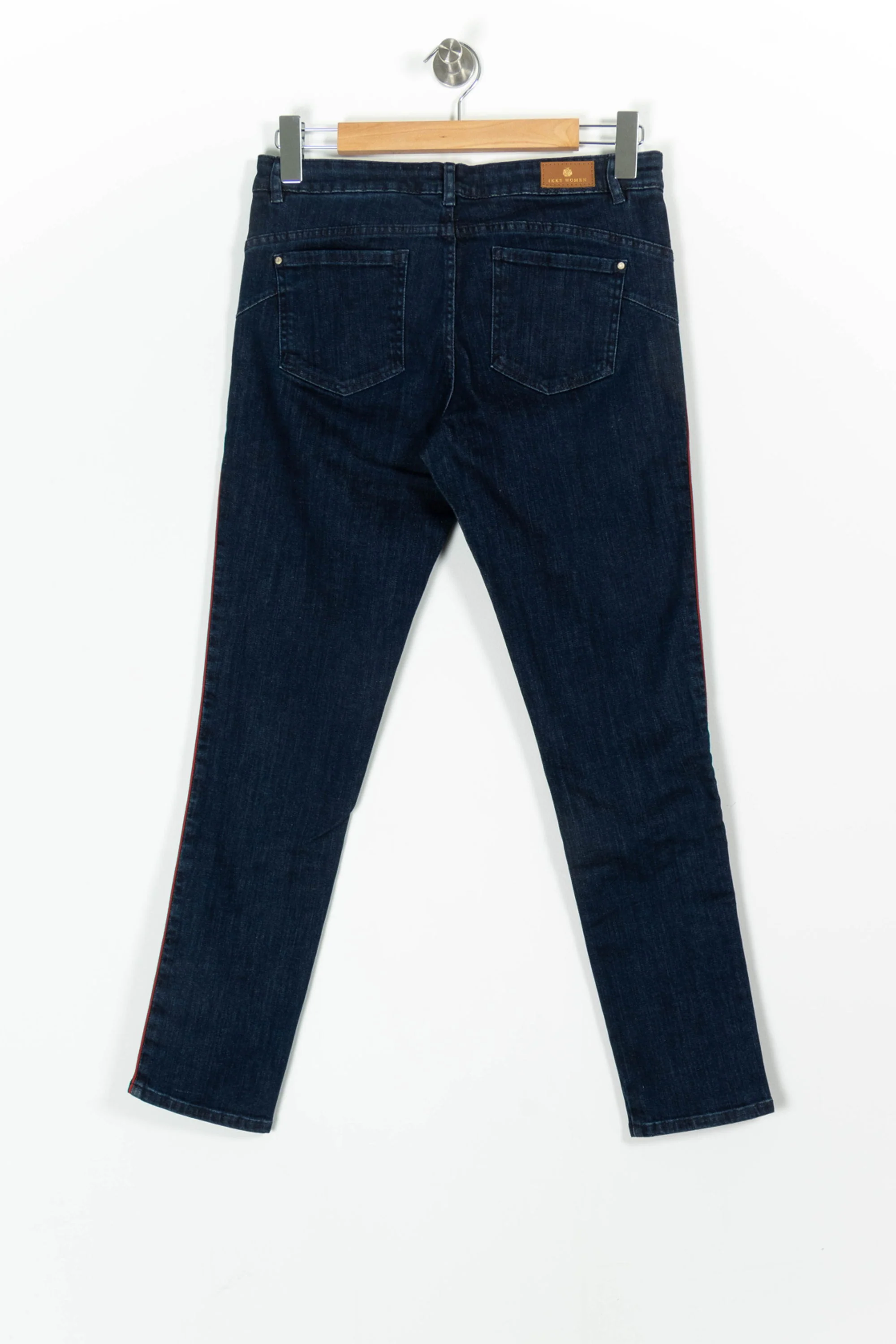 Jean Skinny Bleu et Rouge - Taille L/40 - Image 4