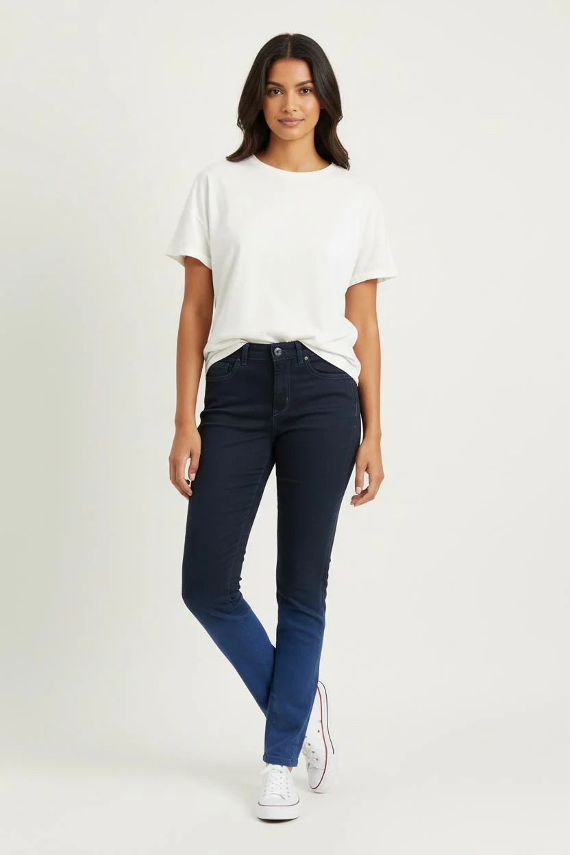 Jean Skinny Bleu Foncé et Bleu Clair - Taille XXS/32