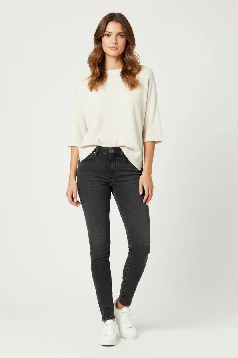 Jean Skinny Gris - Taille XS/34