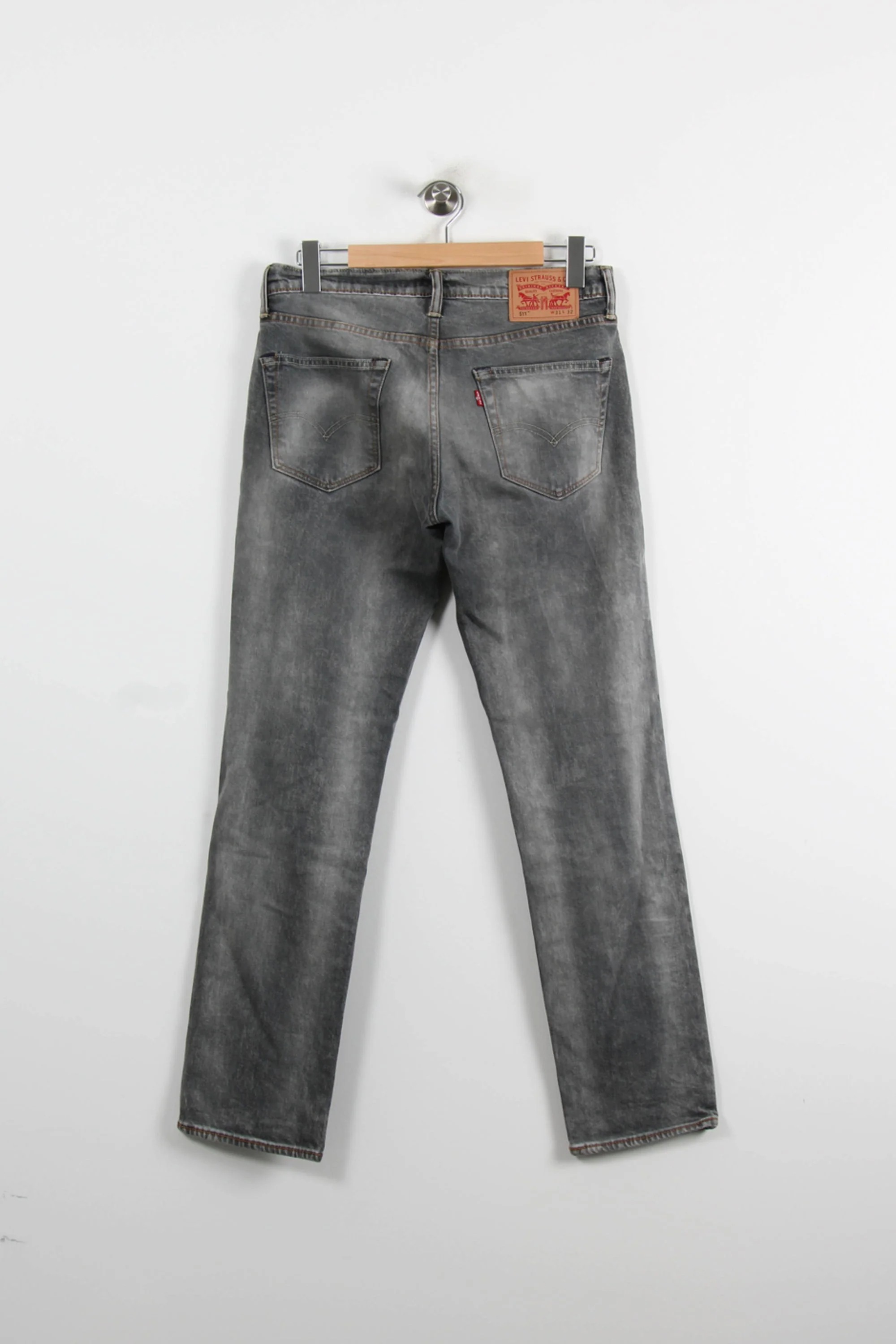 Jean Slim Gris - Taille L/40 - Image 4