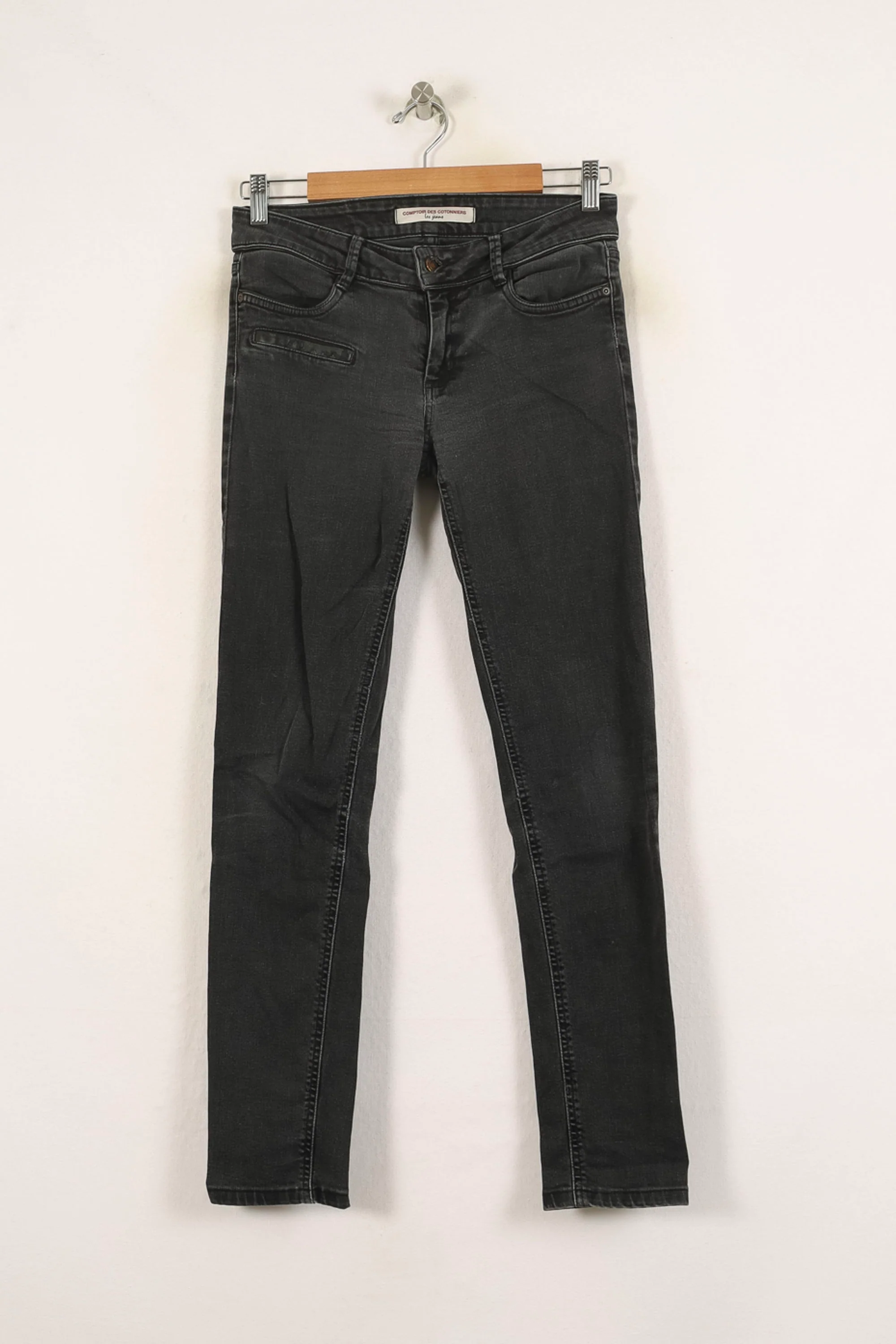 Jean Slim Noir - Taille S/36 - Image 2