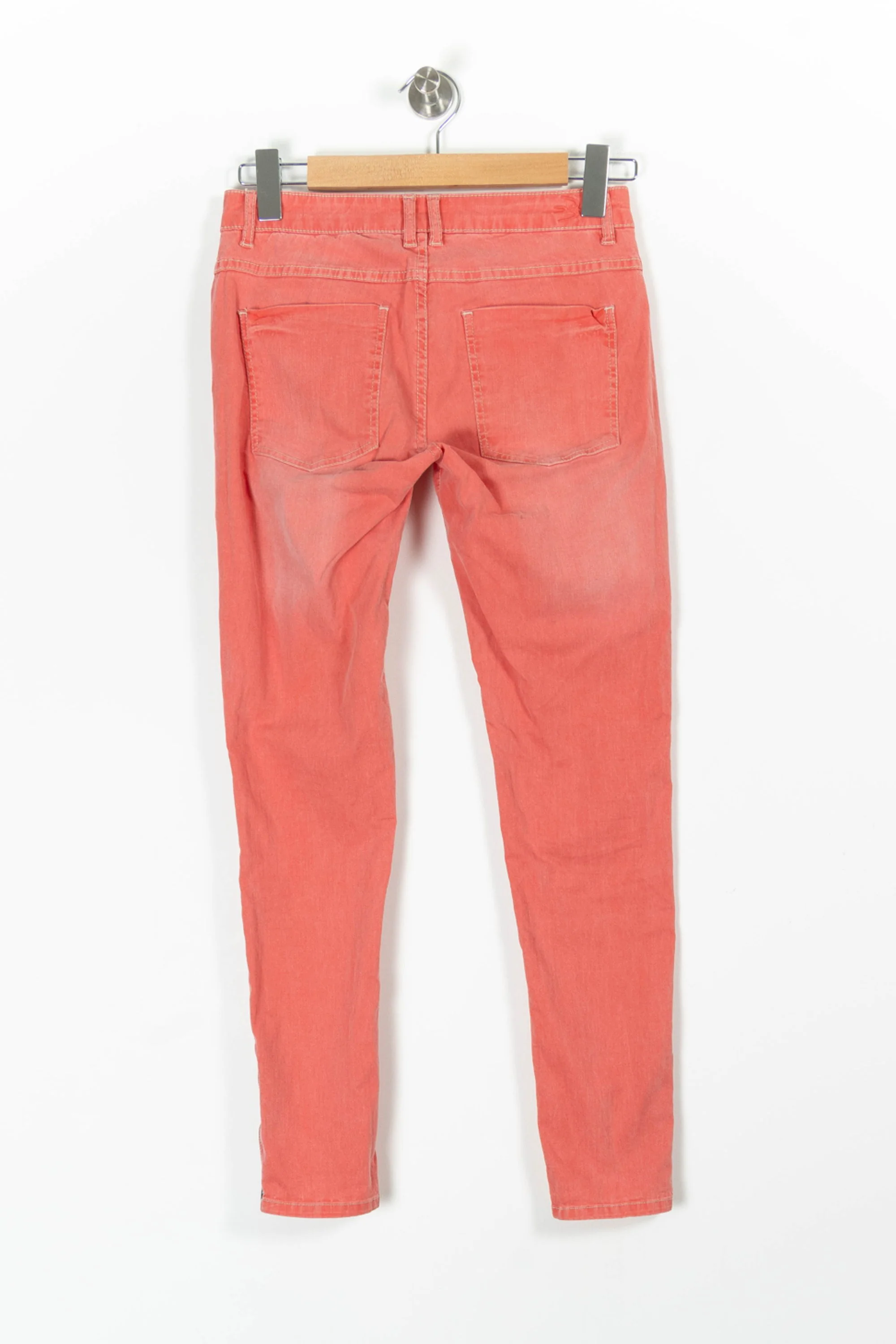 Jean Slim Rouge - Taille S/36 - Image 4