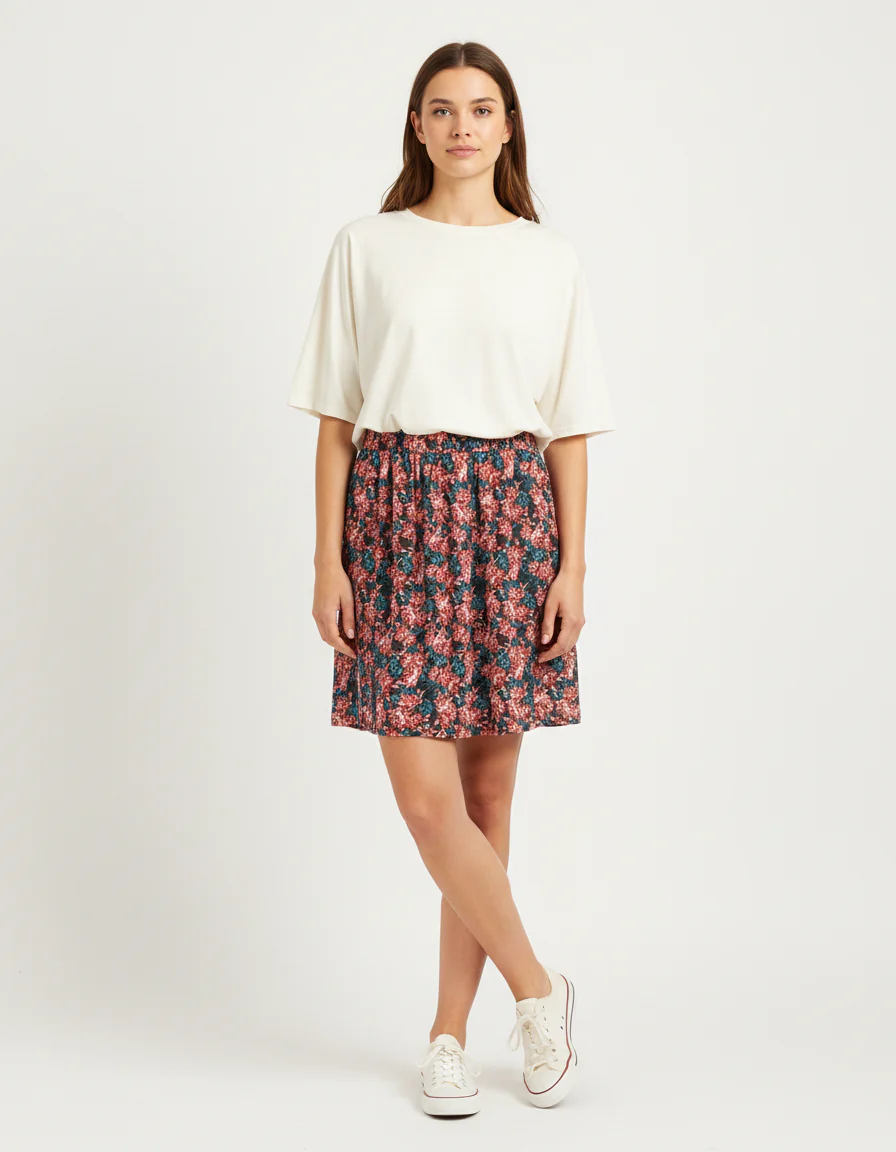 Jupe à motif de fleurs pour l'été - Taille L/40 - Image 2