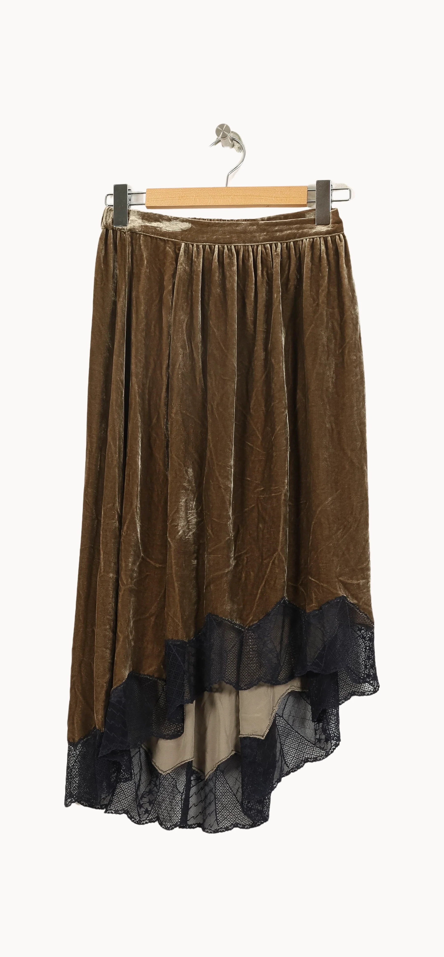 Jupe Asymétrique Marron et Noir - Taille XS/34 - Image 4