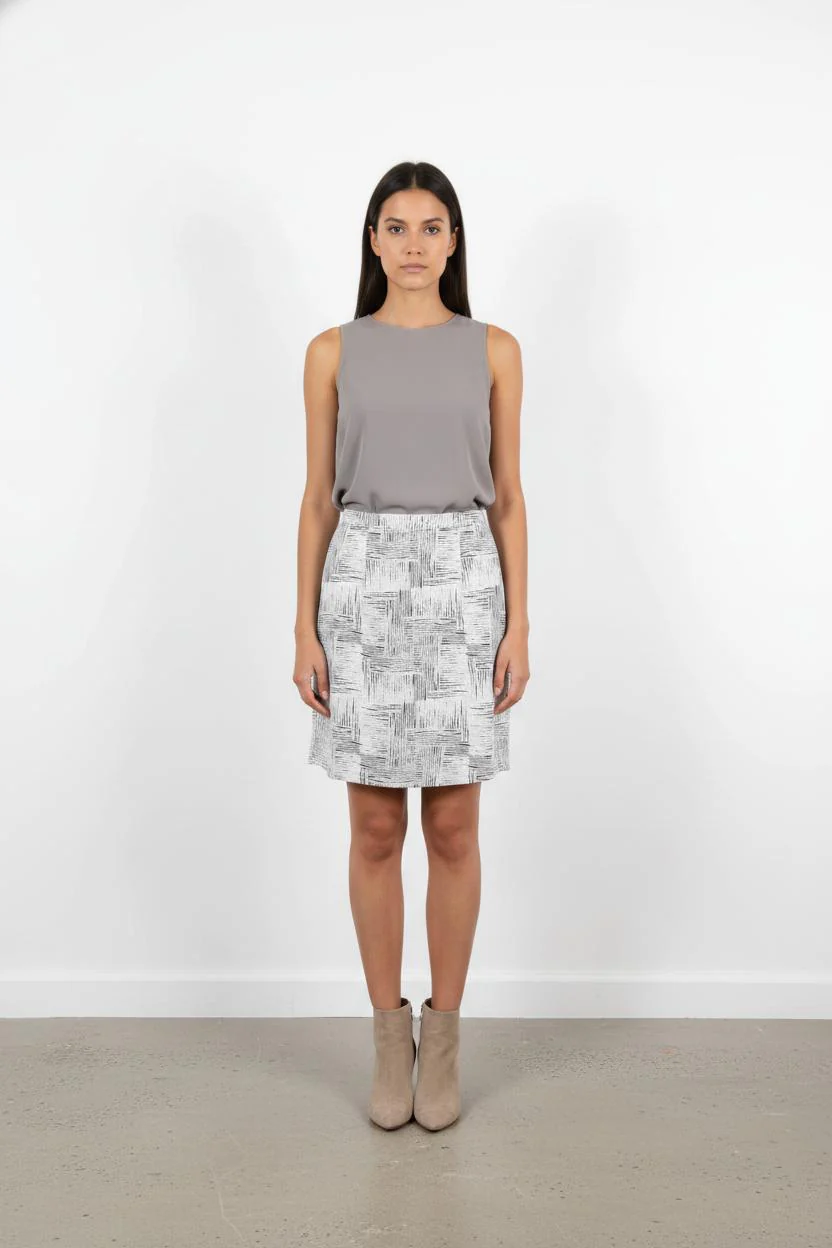 Jupe Blanche et Noire - Taille L/40