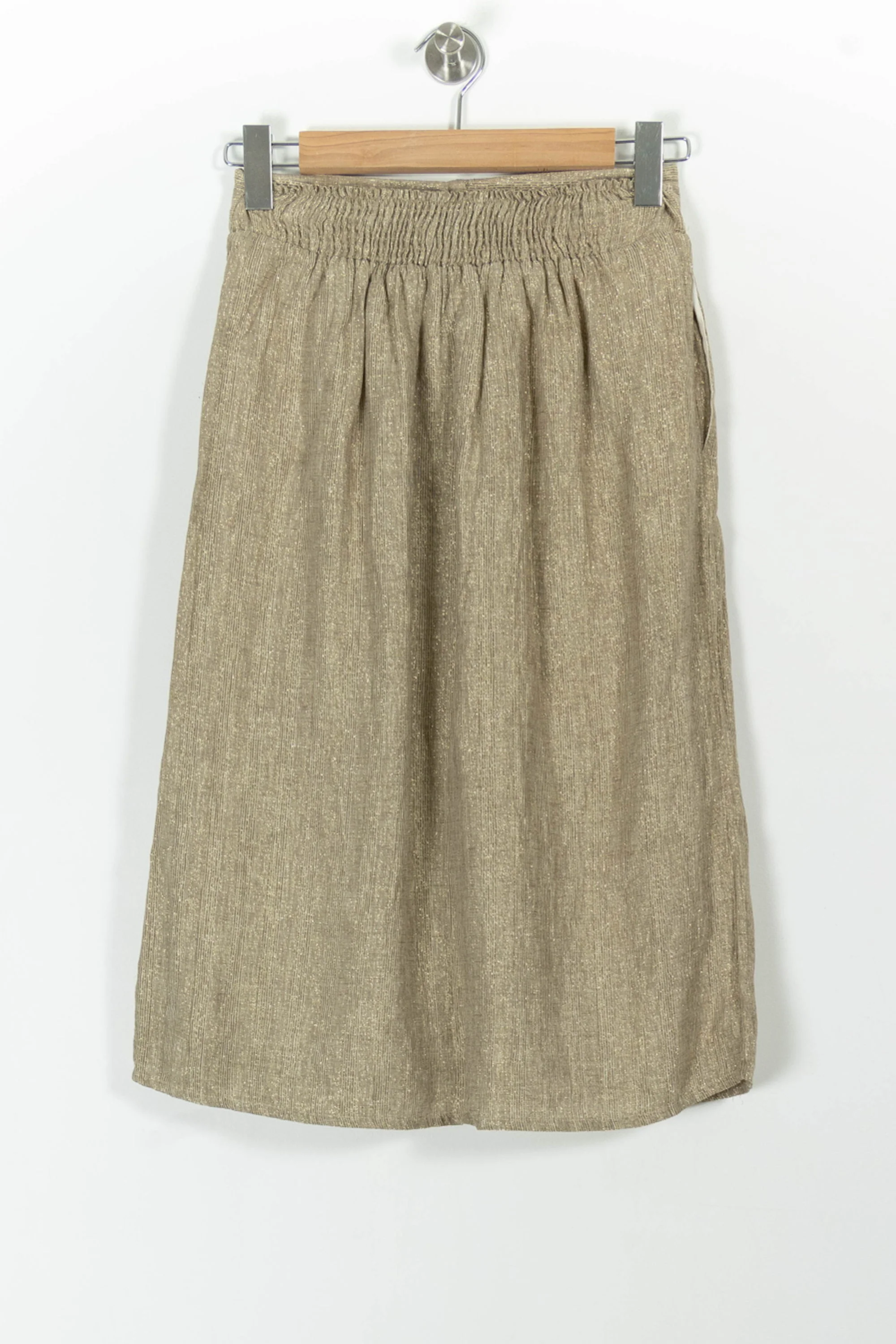 Jupe Boutonnée Or - Taille XS/34 - Image 4