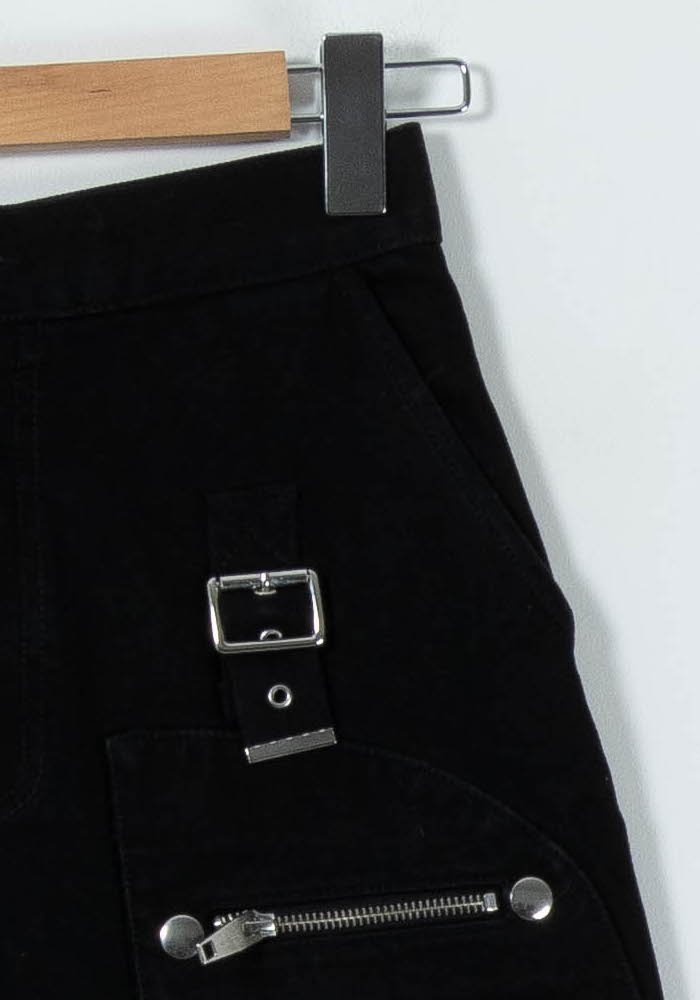 Jupe Cargo Noire - Taille S/36 - Image 3