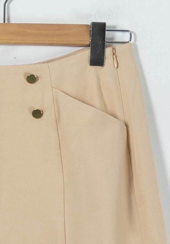 Jupe Courte Beige - Taille L/40 - Image 3