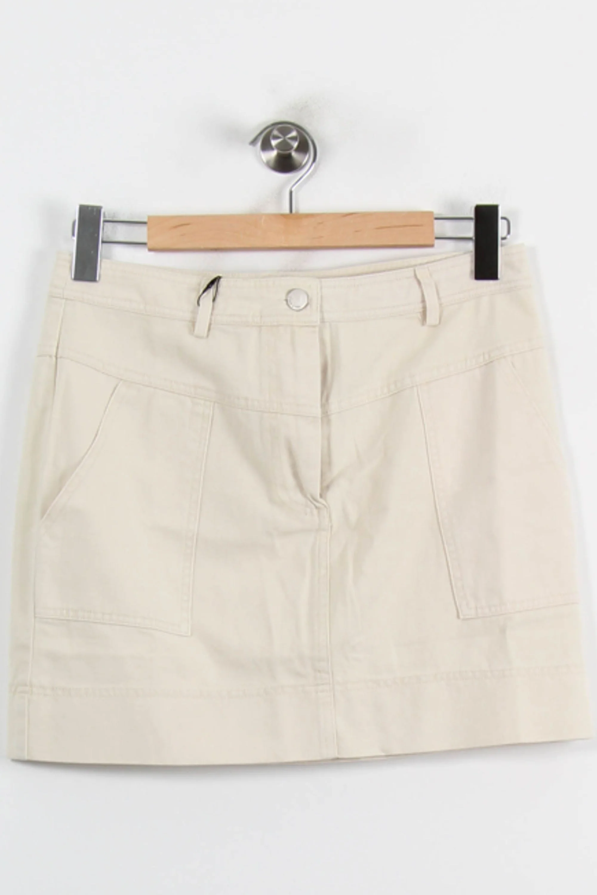 Jupe Courte Beige - Taille S/36 - Image 2