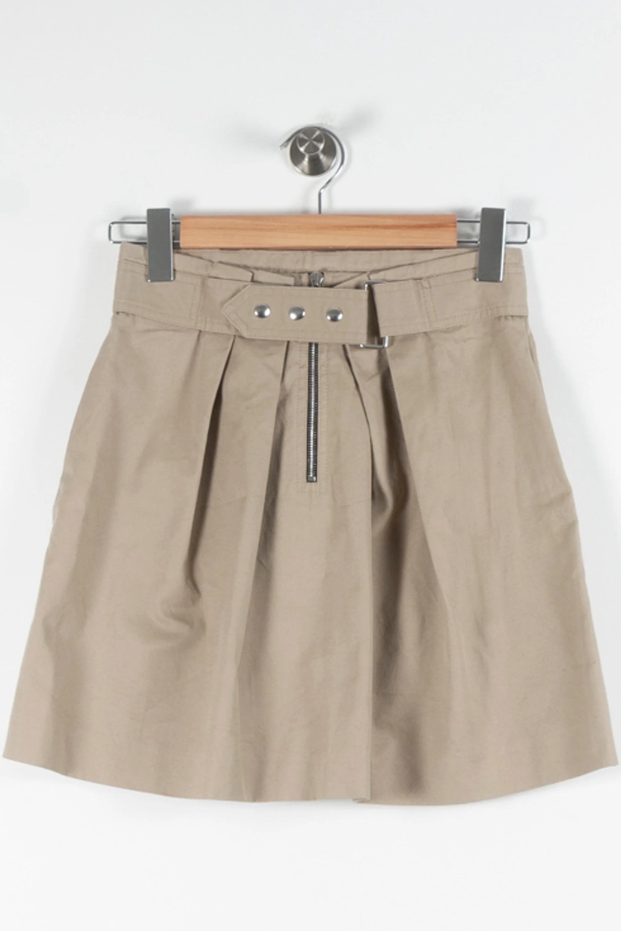 Jupe Courte Beige - Taille S/36 - Image 2