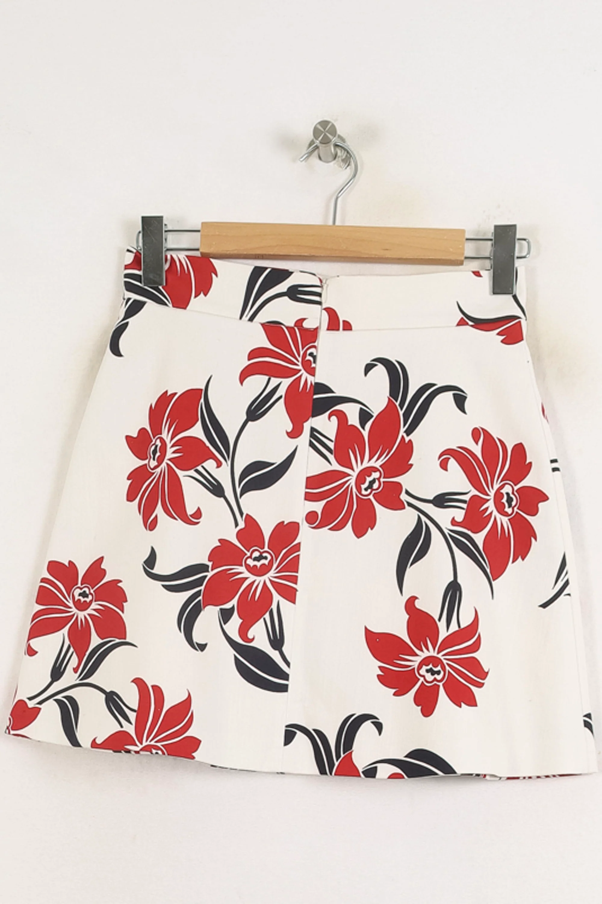Jupe Courte Blanche et Rouge - Taille M/38 - Image 4