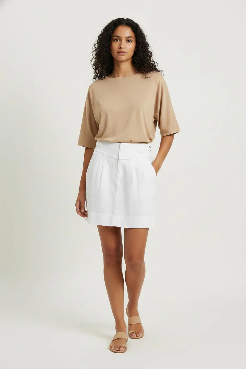 Jupe Courte Blanche - Taille XS/34