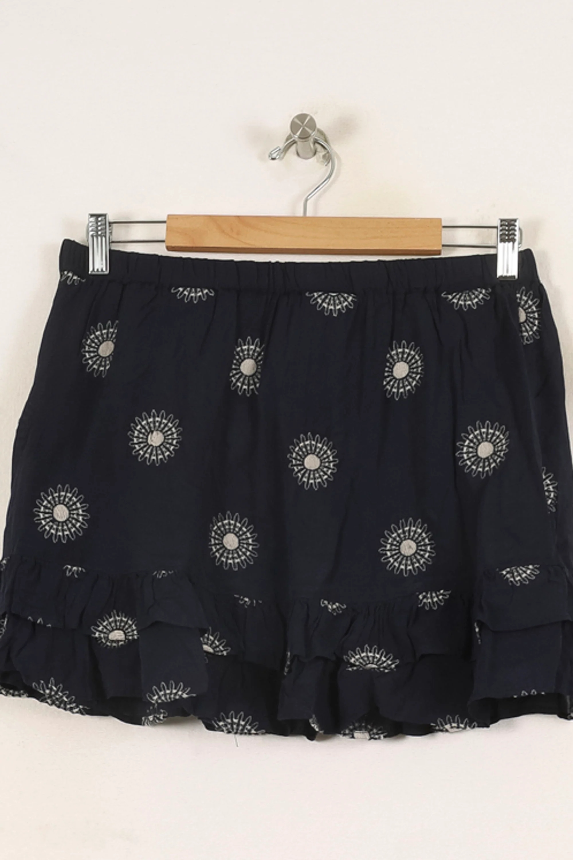 Jupe Courte Bleue et Blanche - Taille M/38 - Image 2