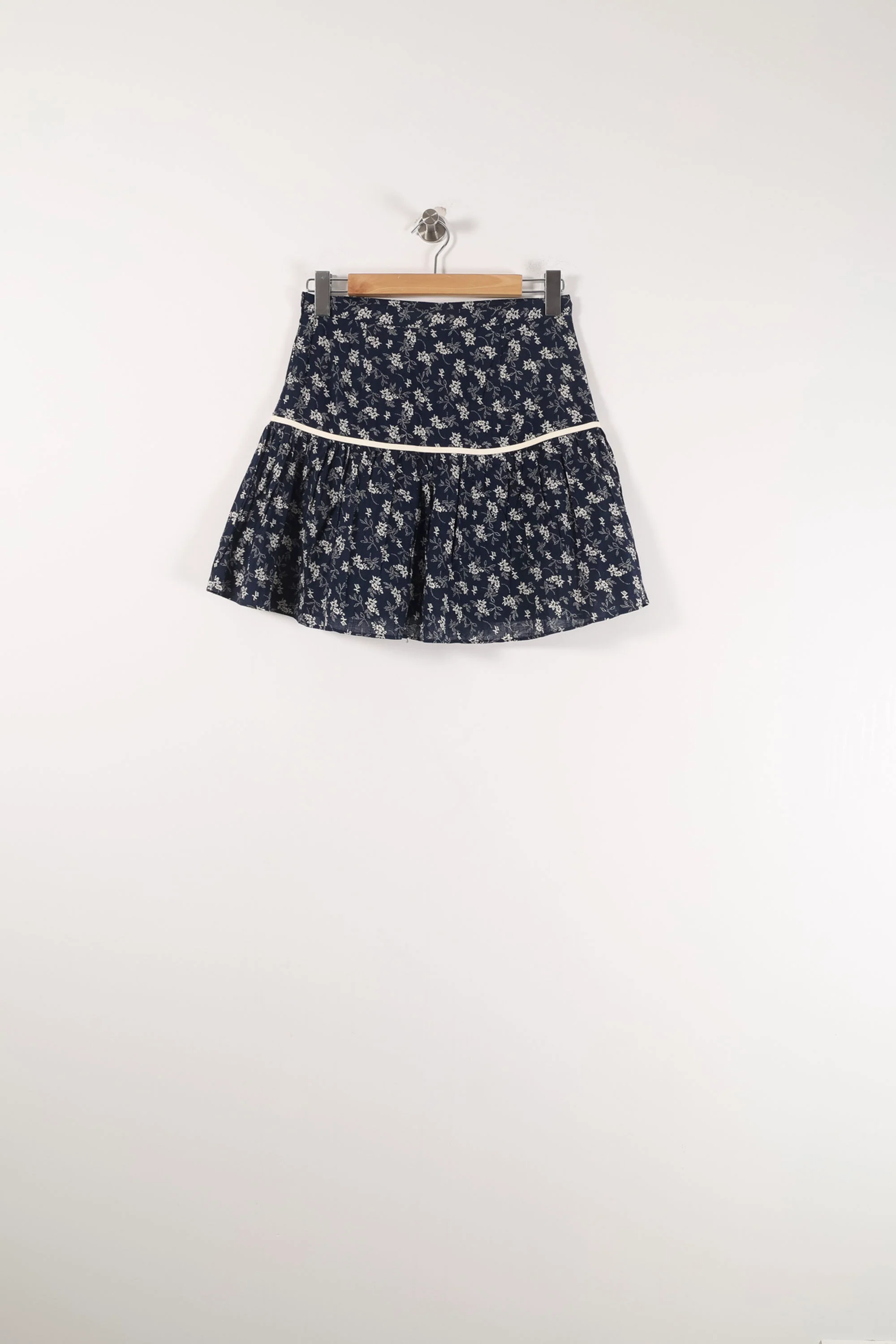 Jupe Courte Bleue et Blanche - Taille M/38 - Image 4