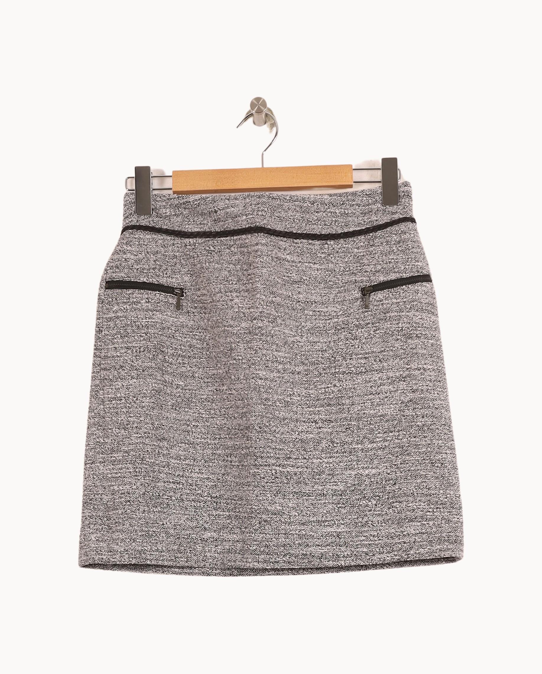 Jupe Courte Grise - Taille S/36 - Image 2