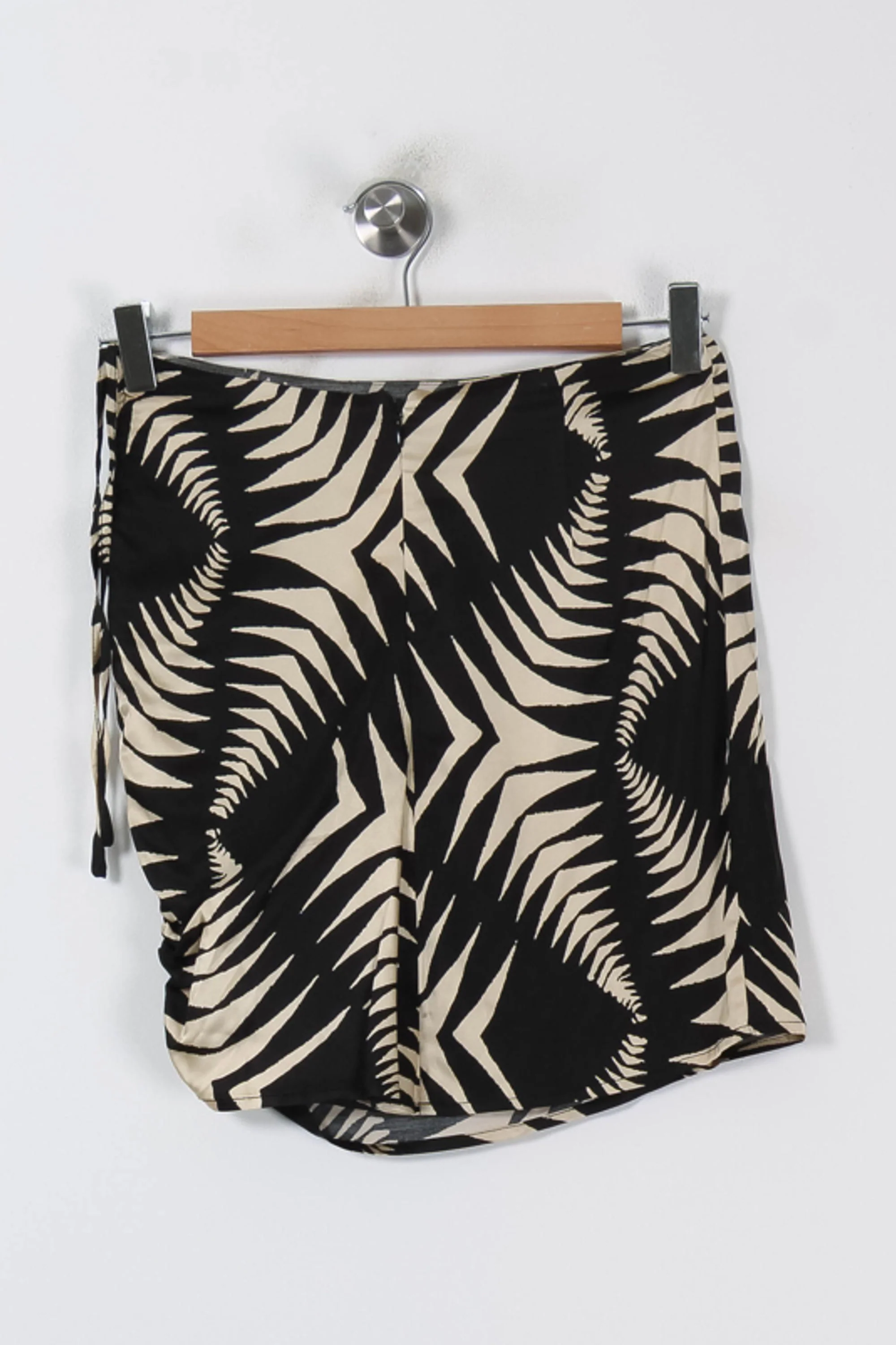 Jupe Courte Noire et Beige - Taille XS/34 - Image 4